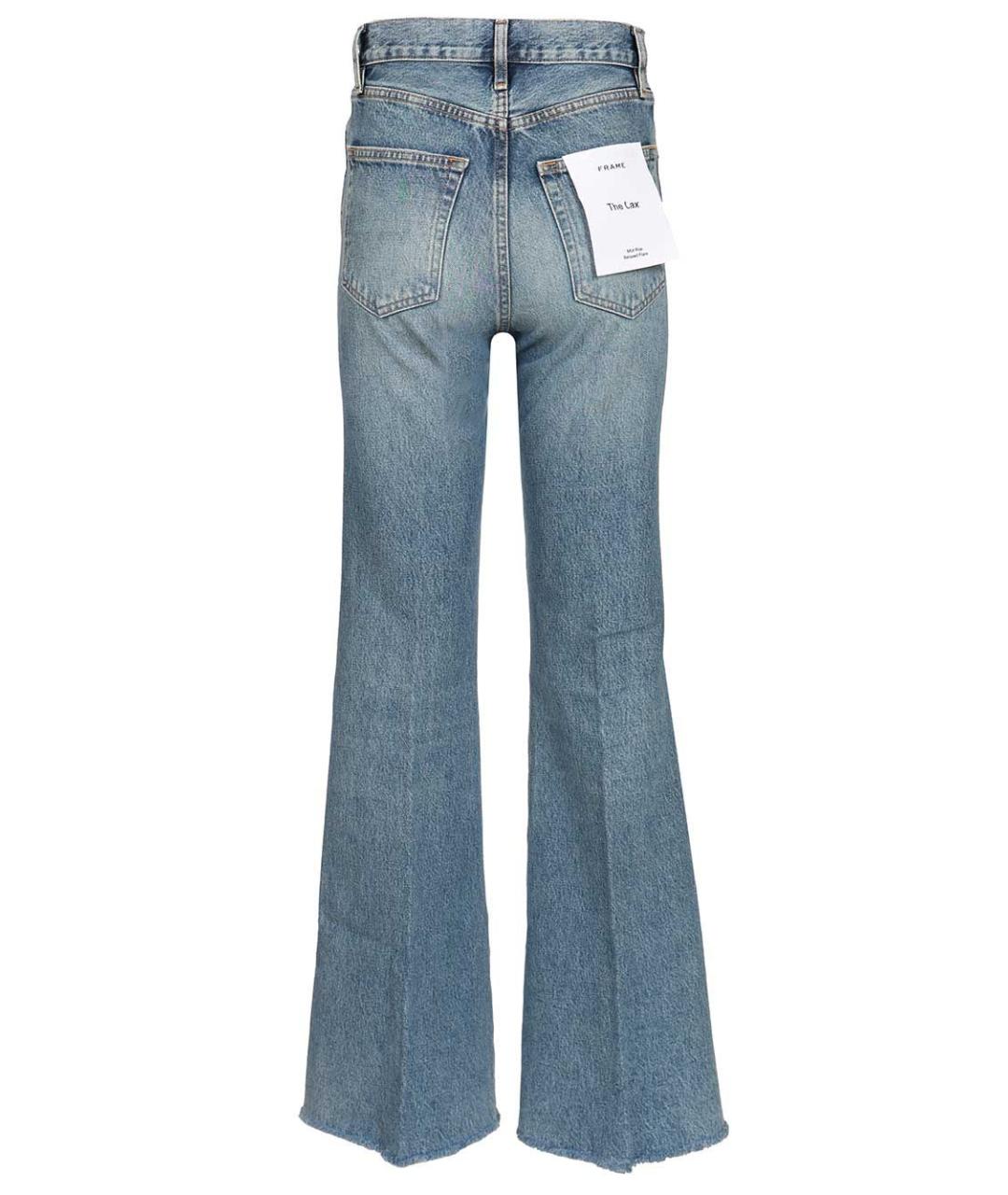 FRAME Голубые хлопковые джинсы клеш, фото 2