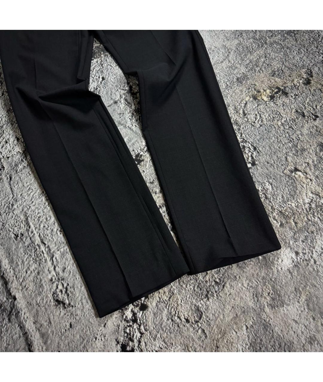 DOLCE&GABBANA Черные шерстяные классические брюки, фото 7