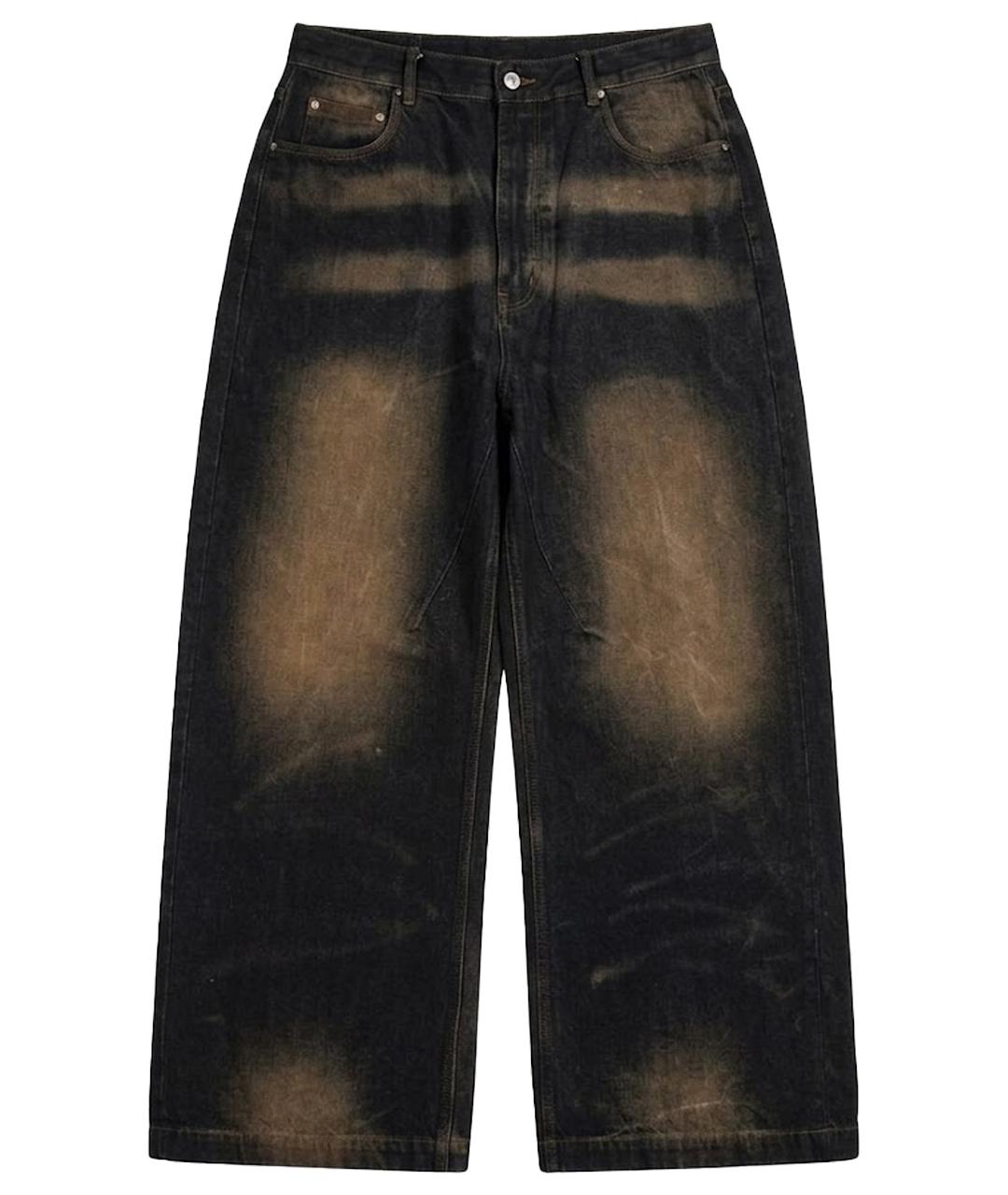 RICK OWENS DRKSHDW Коричневые хлопковые джинсы, фото 1