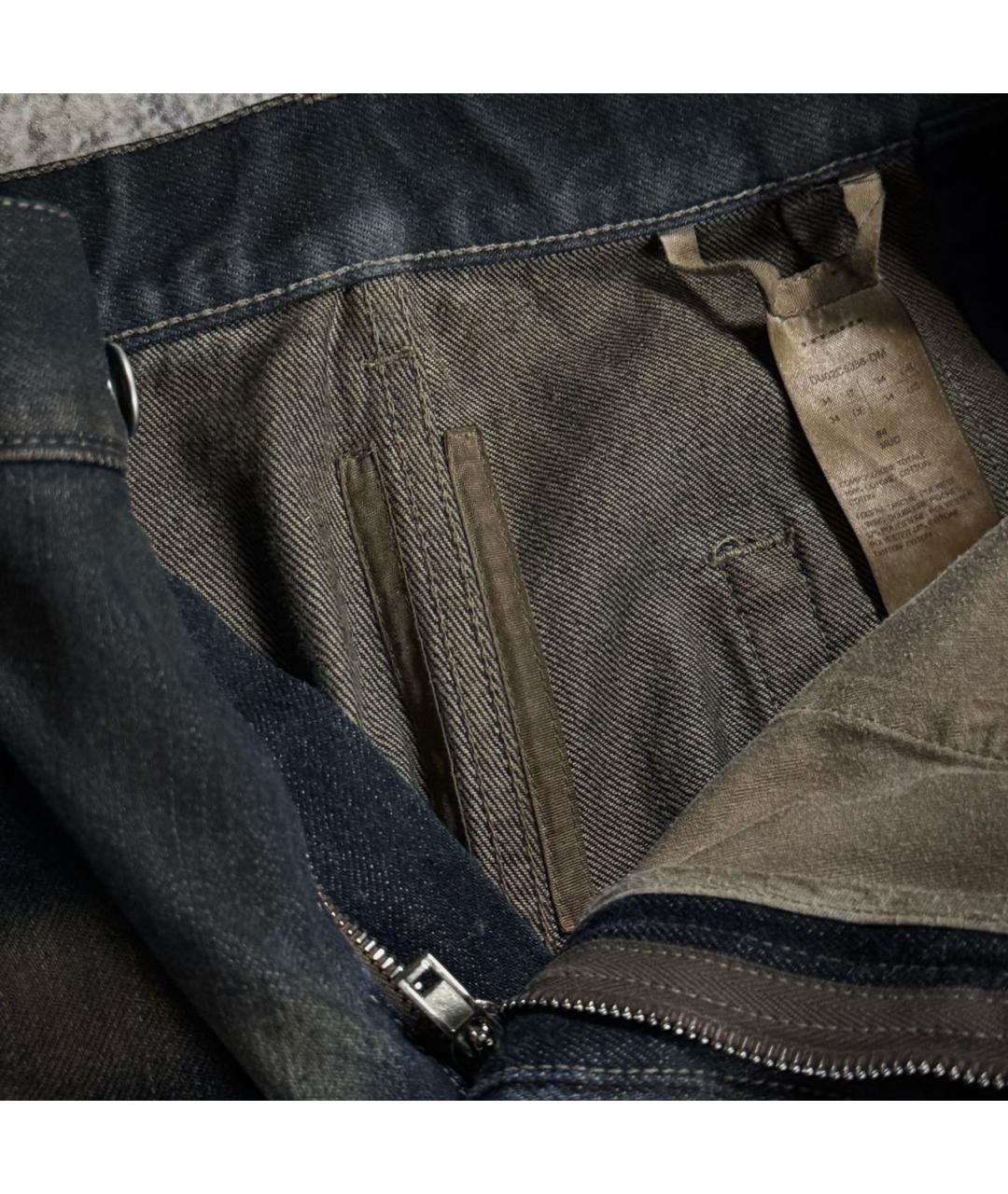 RICK OWENS DRKSHDW Коричневые хлопковые джинсы, фото 4