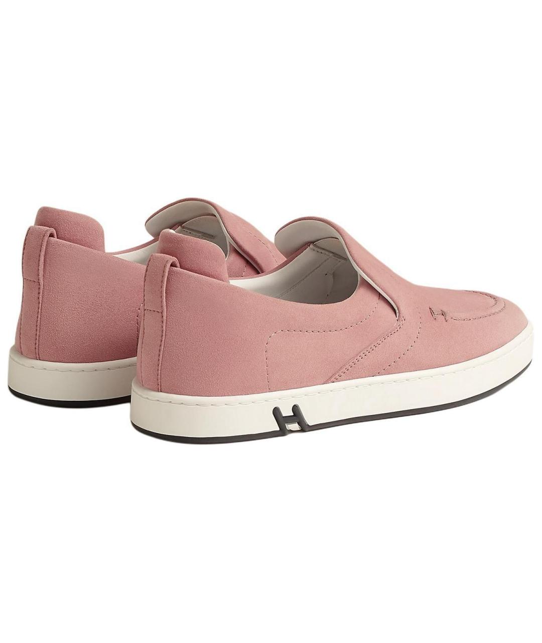 HERMES Розовые кроссовки, фото 4