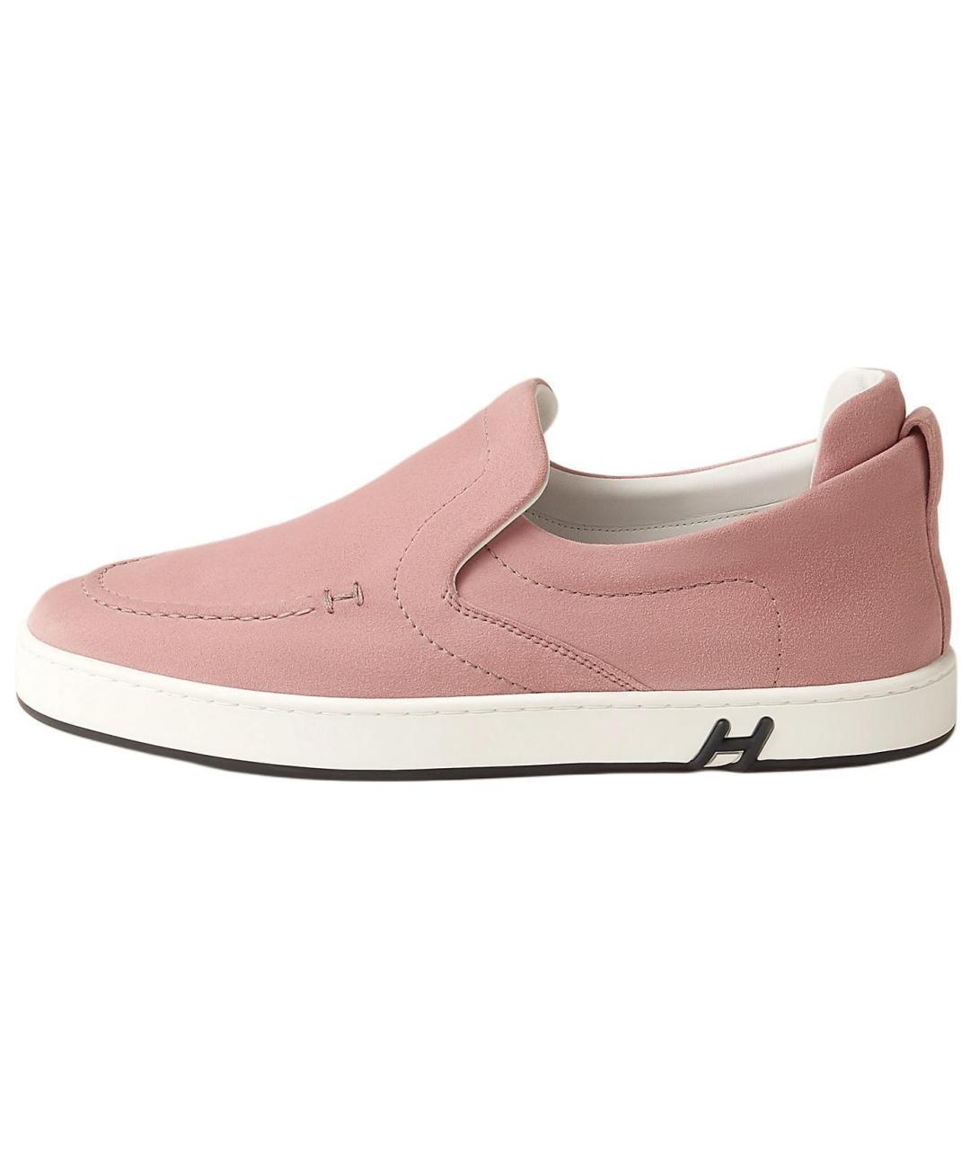 HERMES Розовые кроссовки, фото 2