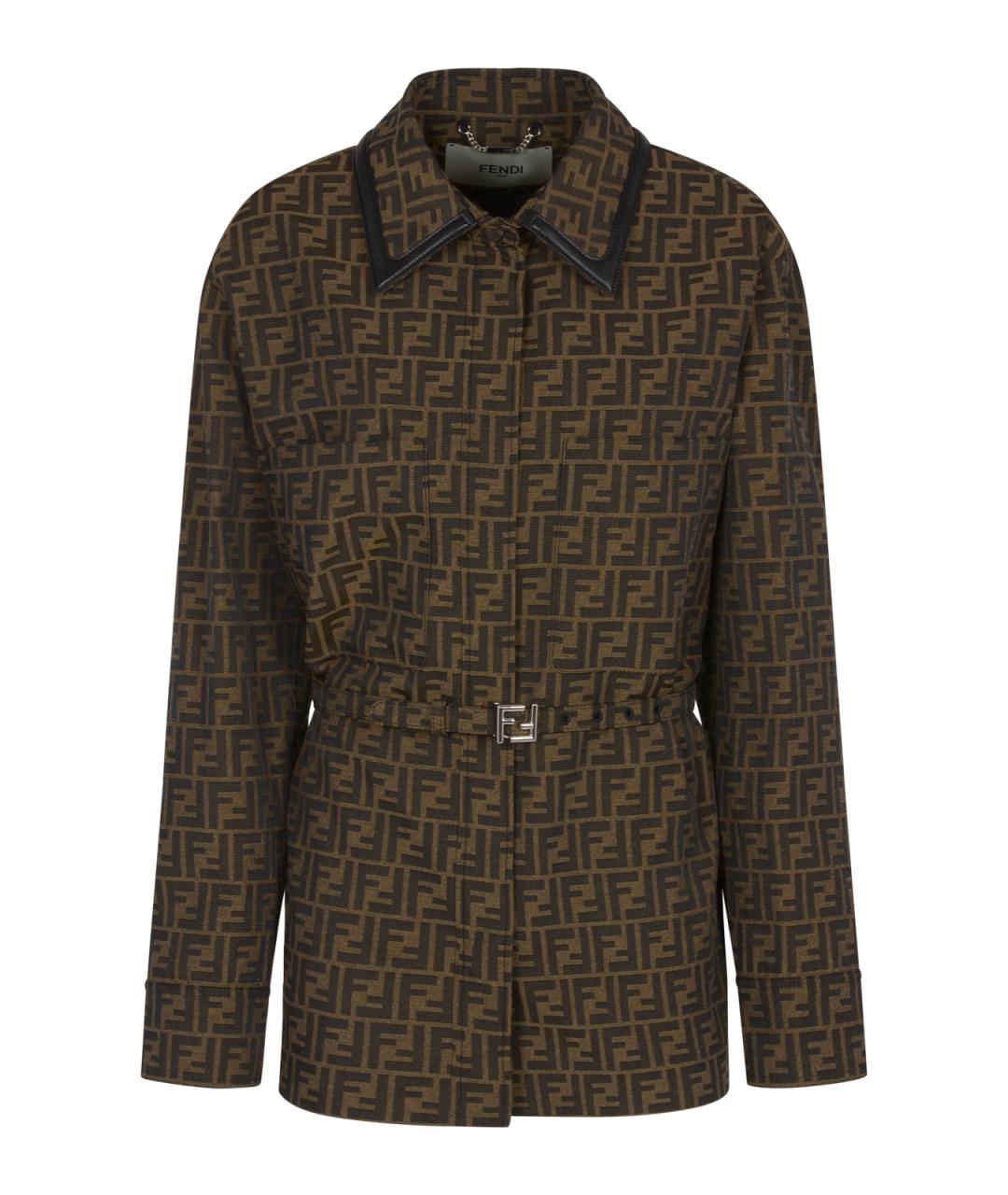 FENDI Коричневая куртка, фото 1