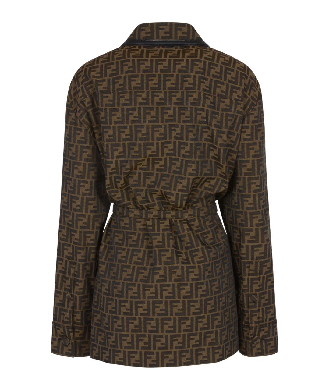 FENDI Коричневая куртка, фото 3