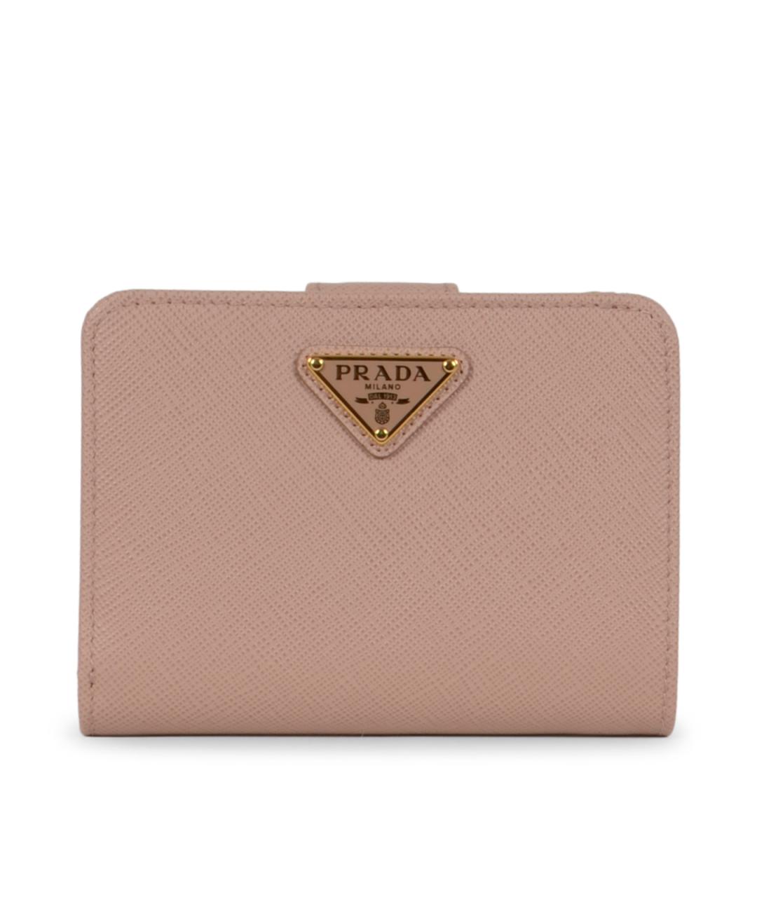 PRADA Розовый кожаный кошелек, фото 1