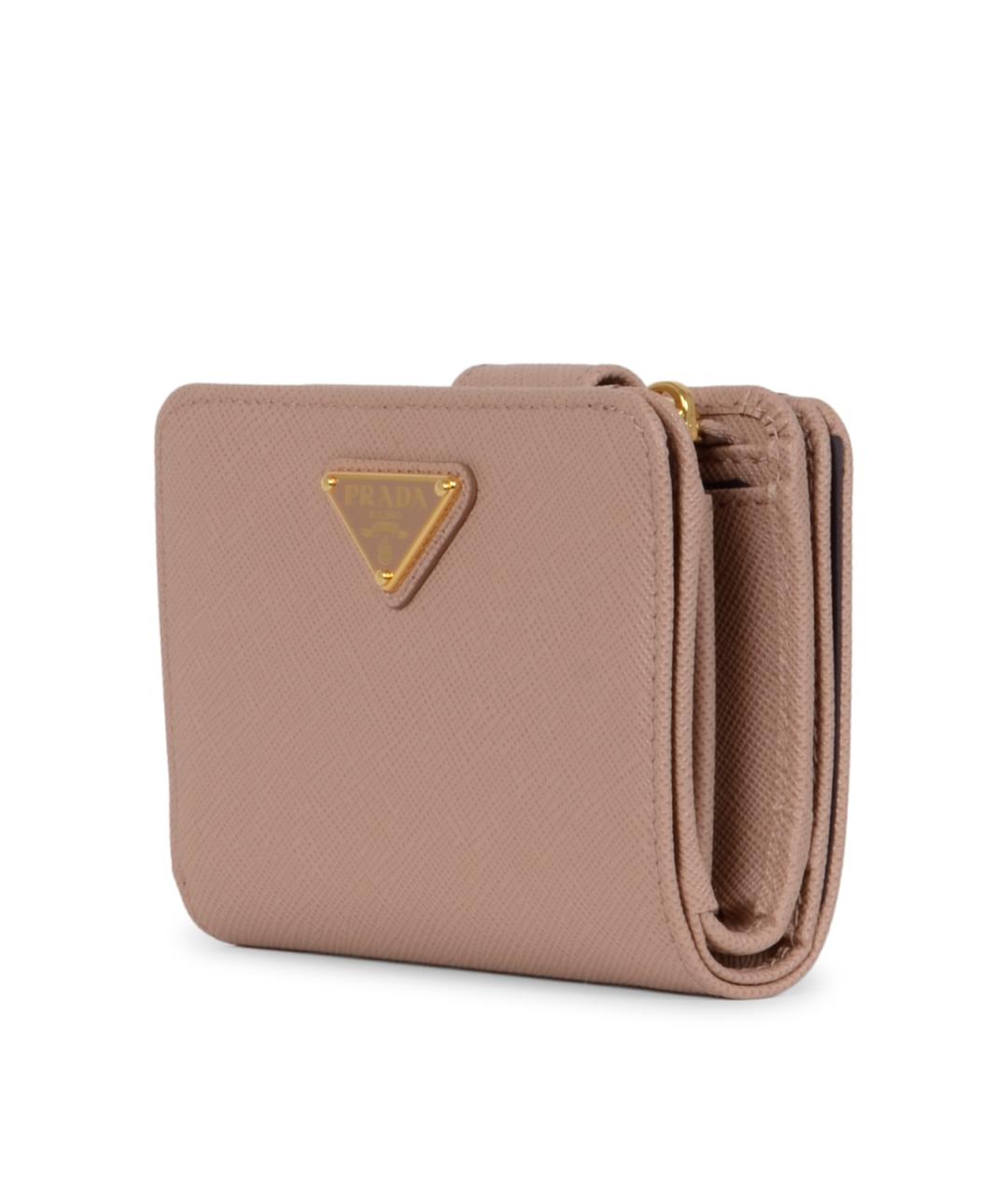 PRADA Розовый кожаный кошелек, фото 2