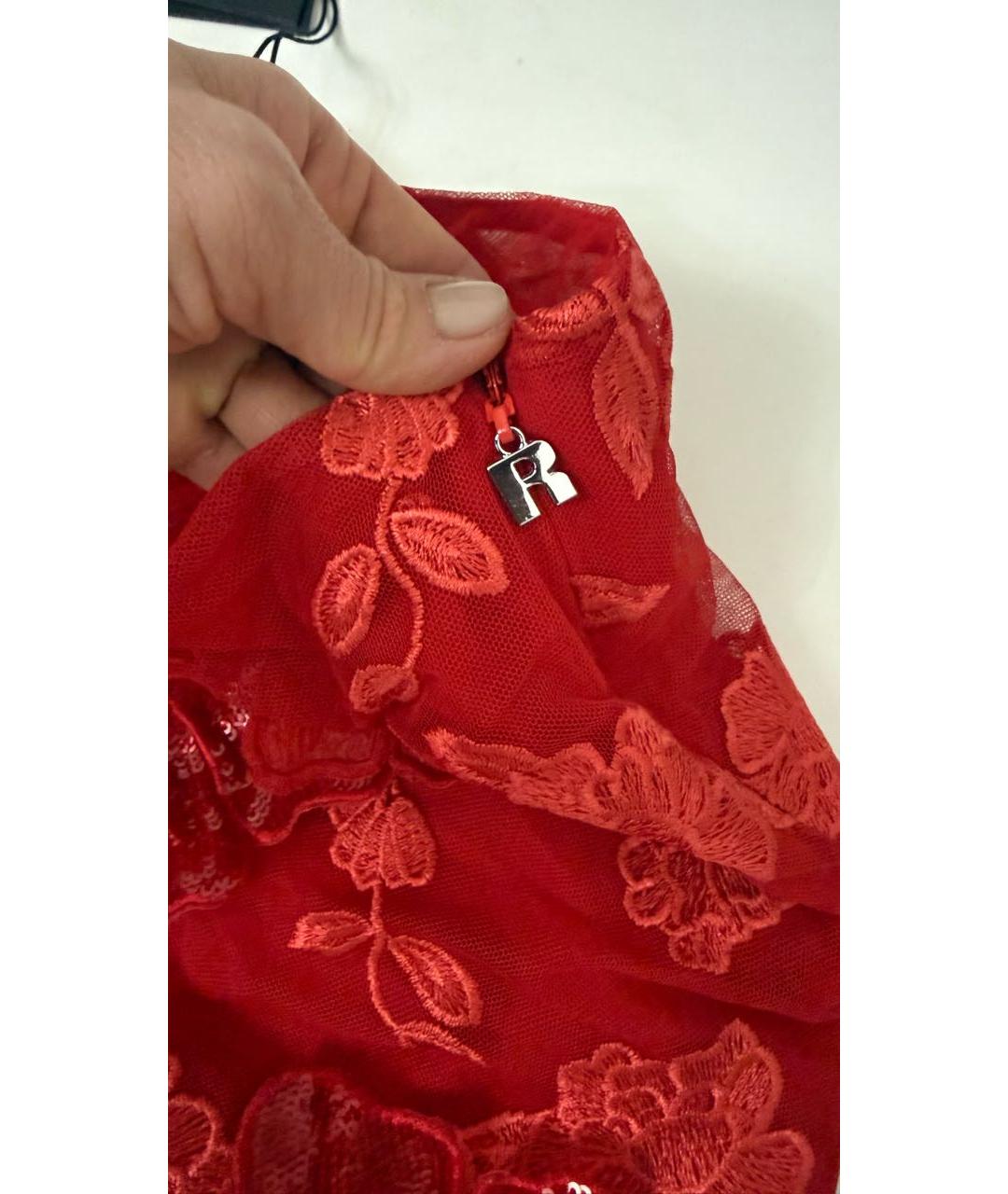 ROTATE Красная кружевная юбка мини, фото 5