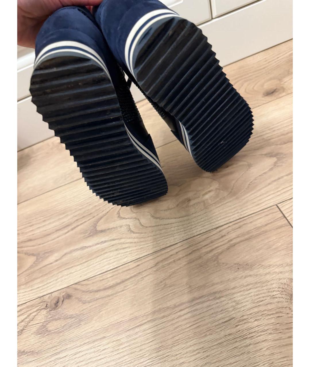 LE SILLA Темно-синие замшевые кроссовки, фото 5