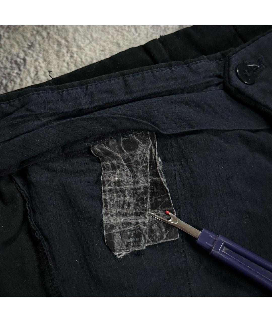 PRADA Черные шерстяные классические брюки, фото 4