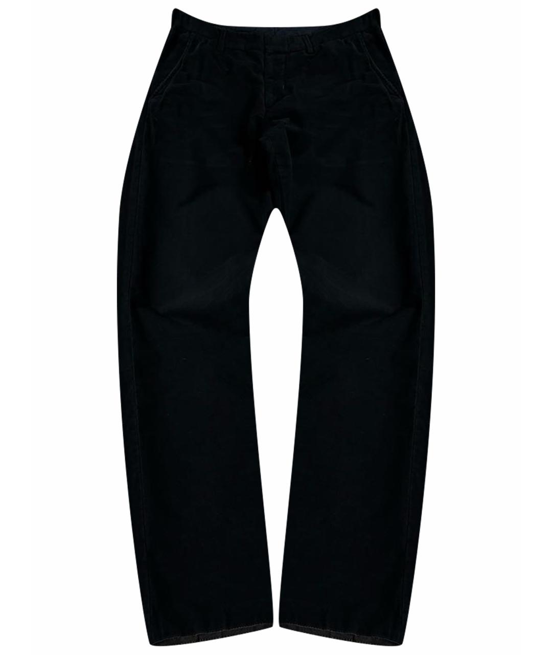 PRADA Черные шерстяные классические брюки, фото 1