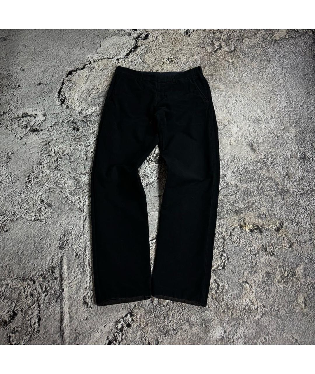 PRADA Черные шерстяные классические брюки, фото 7