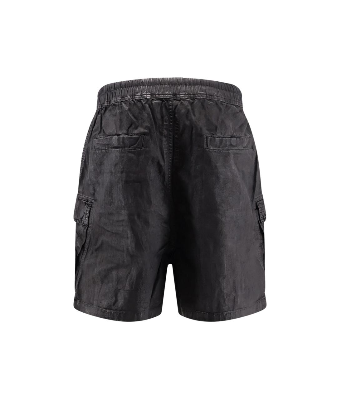 RICK OWENS DRKSHDW Черные хлопковые шорты, фото 2