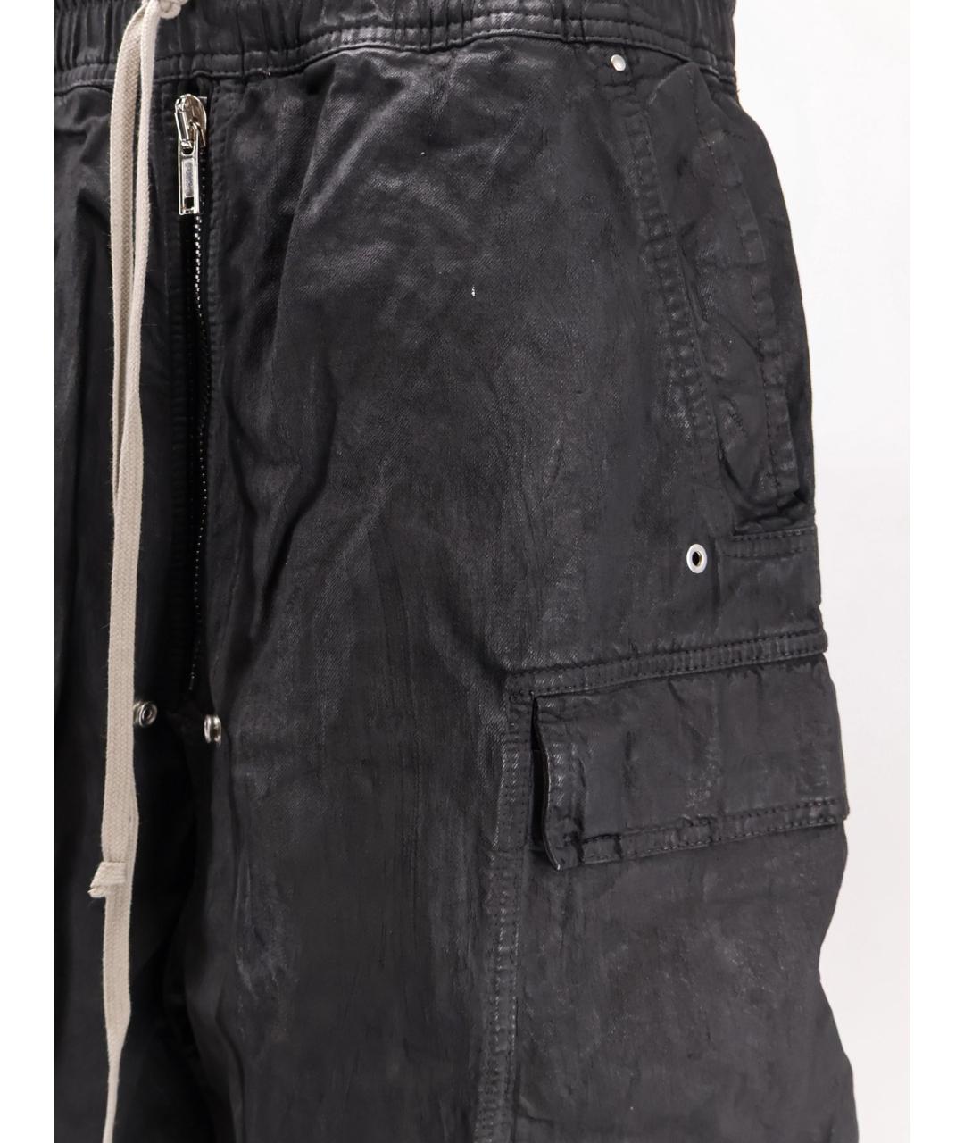 RICK OWENS DRKSHDW Черные хлопковые шорты, фото 3