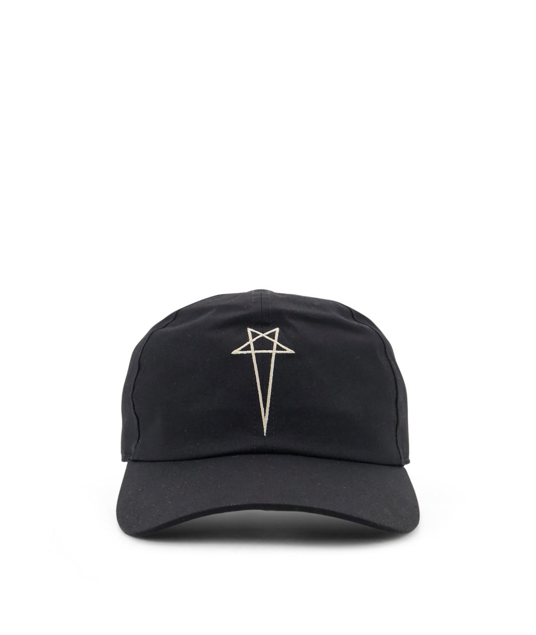 RICK OWENS DRKSHDW Черная хлопковая кепка/бейсболка, фото 1