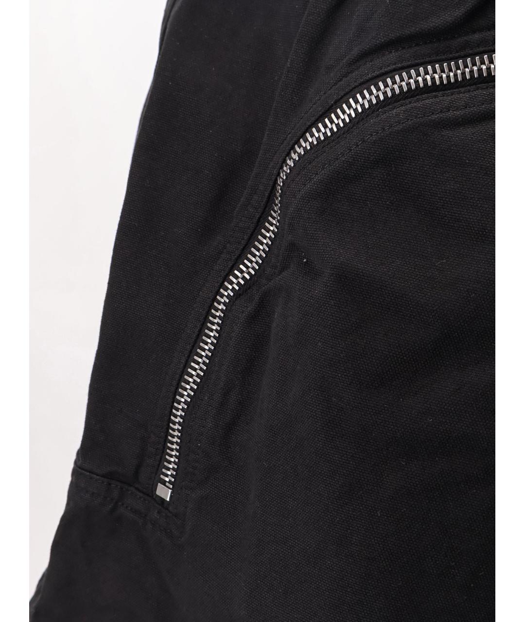 RICK OWENS DRKSHDW Черные хлопко-эластановые шорты, фото 3