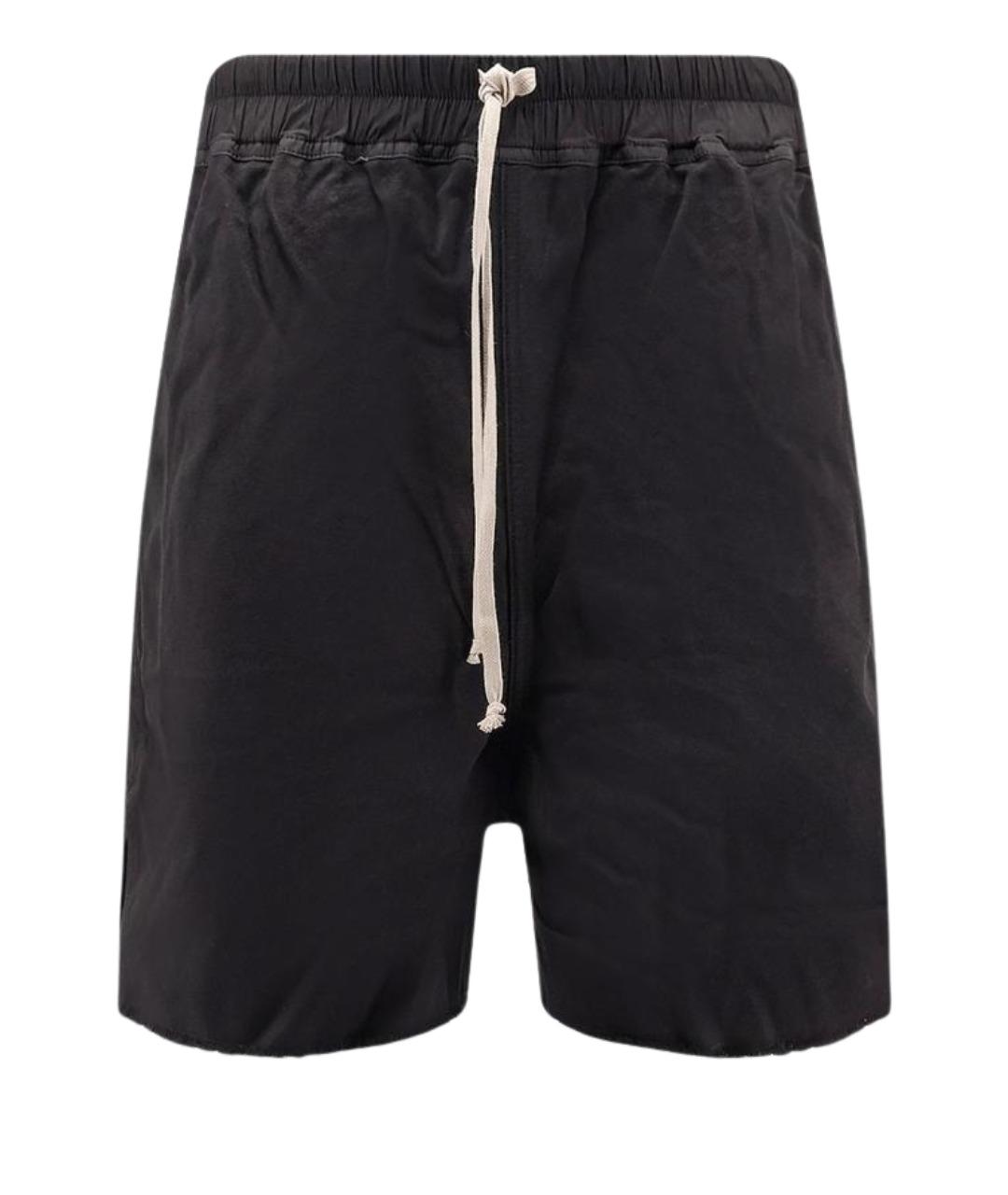 RICK OWENS DRKSHDW Черные хлопко-эластановые шорты, фото 1