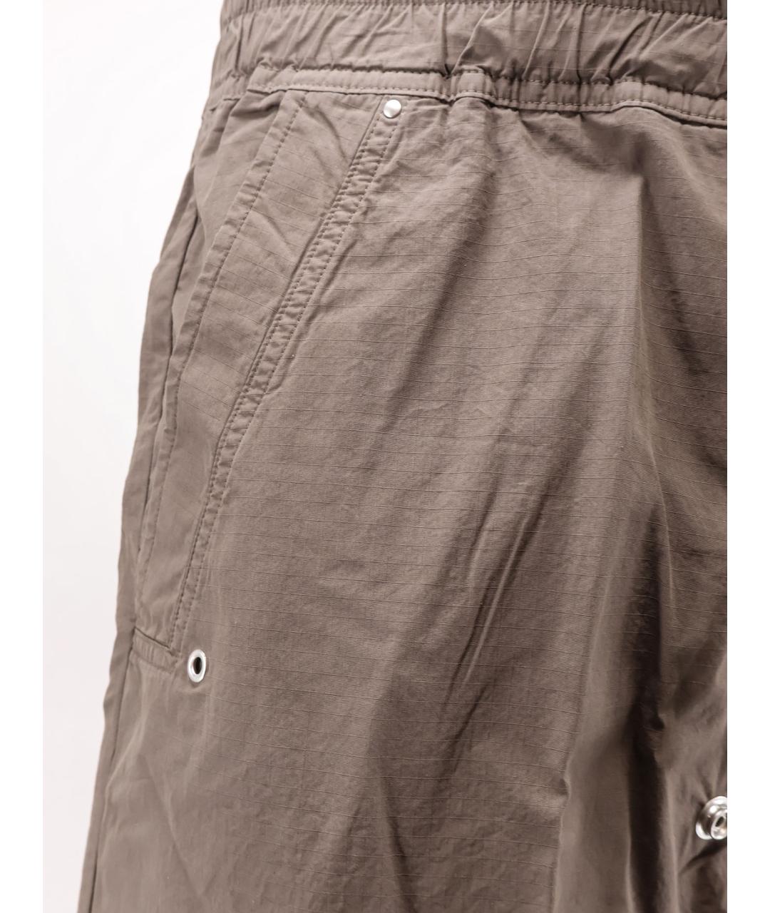 RICK OWENS DRKSHDW Коричневые повседневные брюки, фото 3