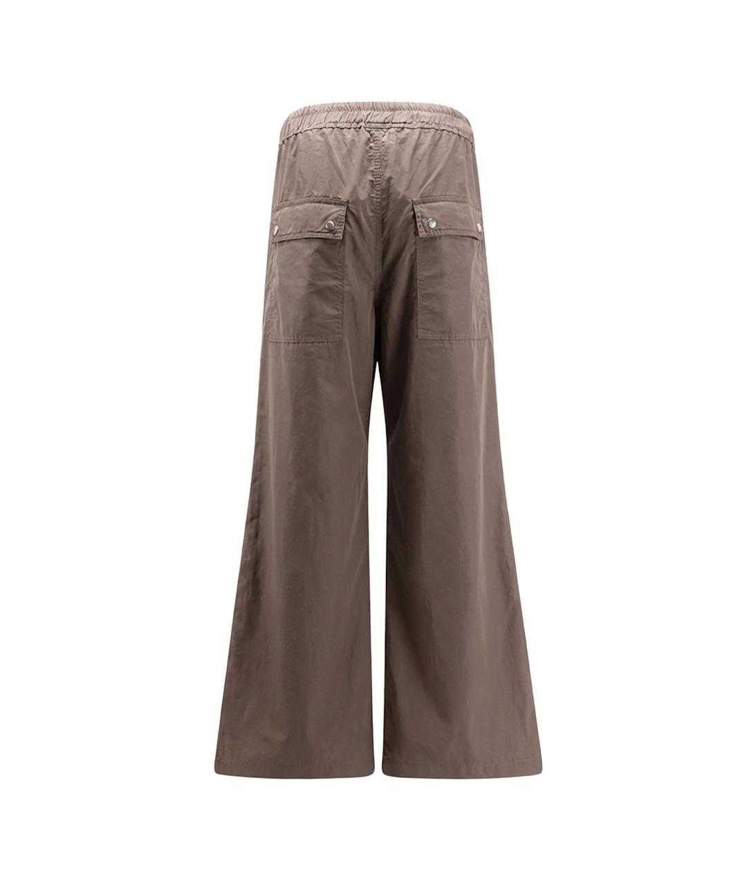RICK OWENS DRKSHDW Коричневые повседневные брюки, фото 2