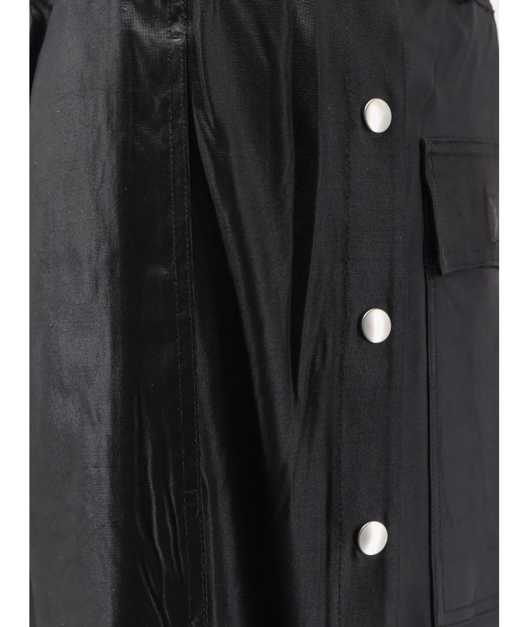 RICK OWENS DRKSHDW Черные ацетатные шорты, фото 3