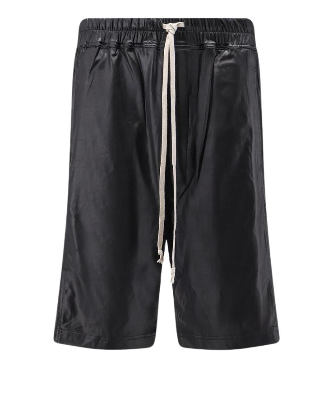 RICK OWENS DRKSHDW Черные ацетатные шорты, фото 1