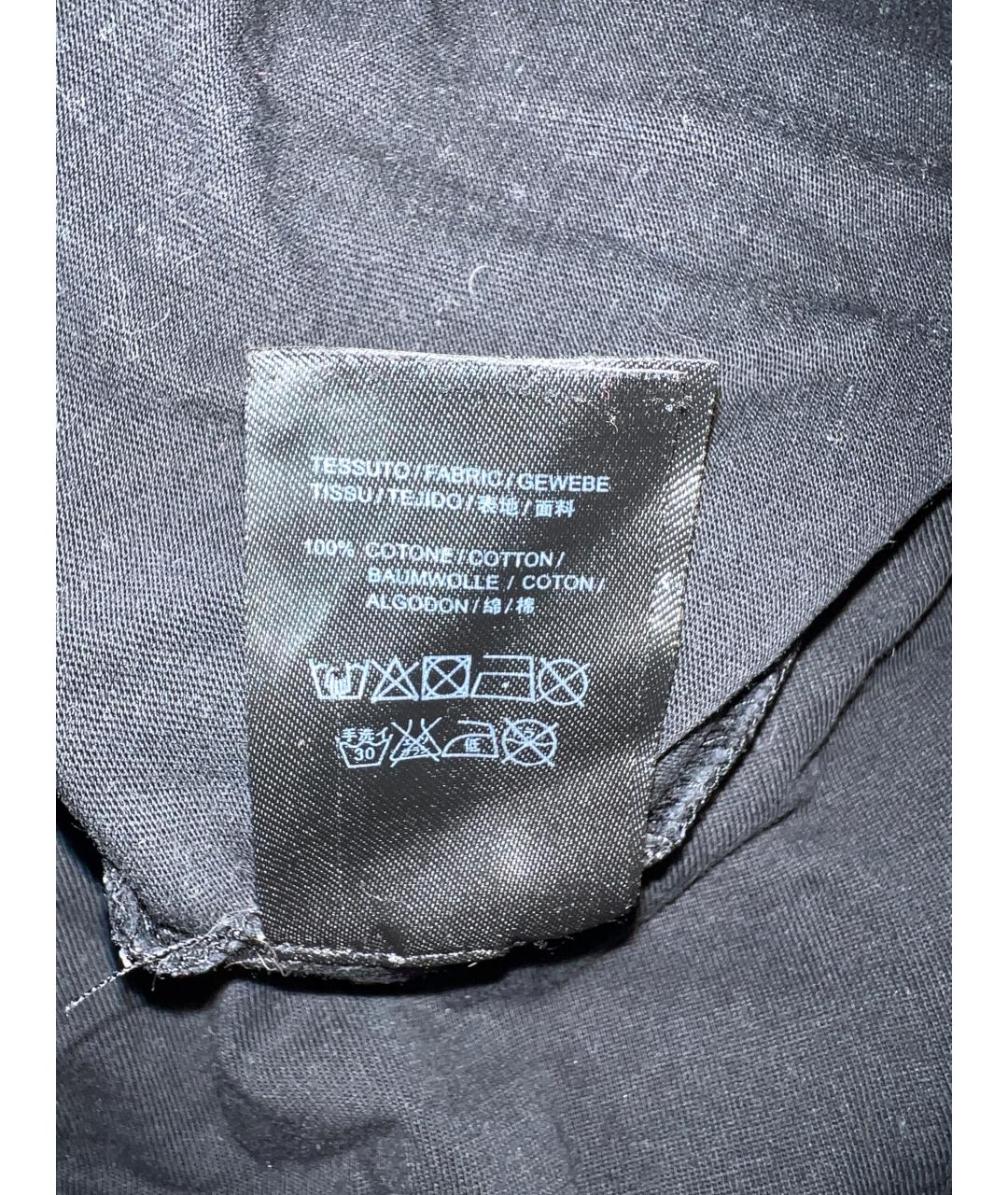 BALENCIAGA Черная хлопковая футболка, фото 5