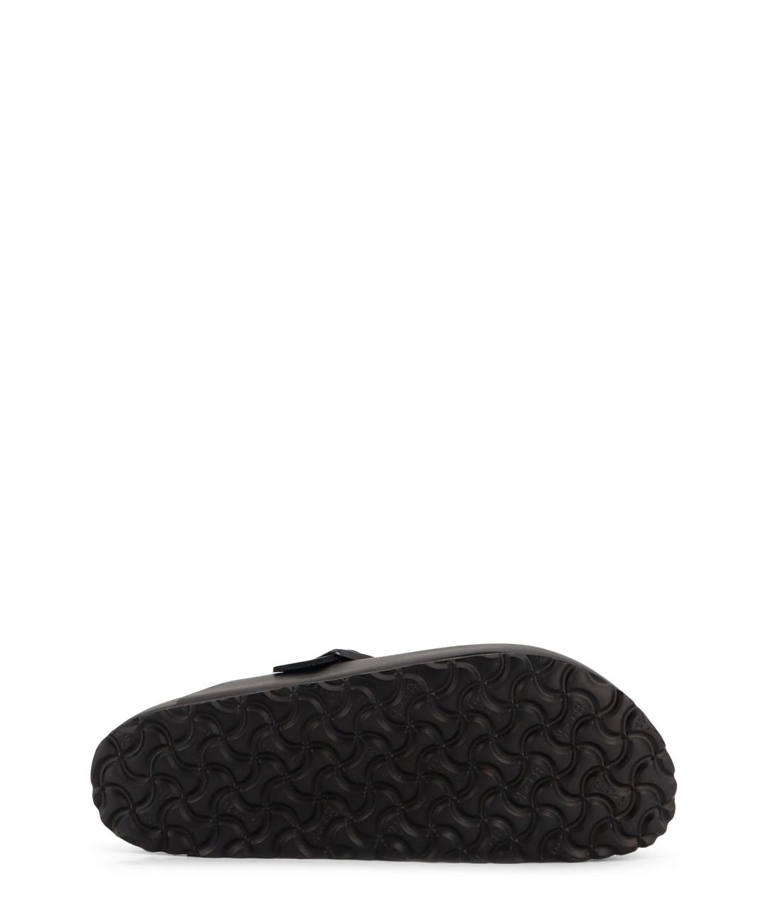 BIRKENSTOCK Черные кожаные шлепанцы, фото 4