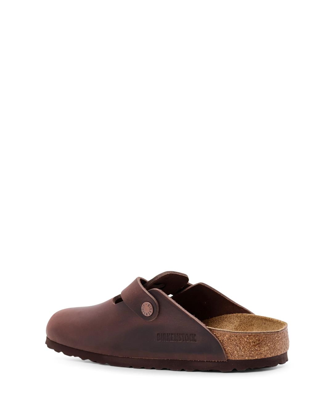 BIRKENSTOCK Коричневые кожаные сандалии, фото 3