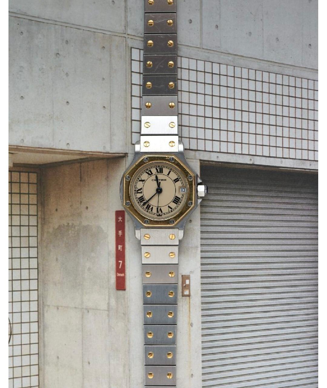 CARTIER Серебряные часы из желтого золота, фото 6