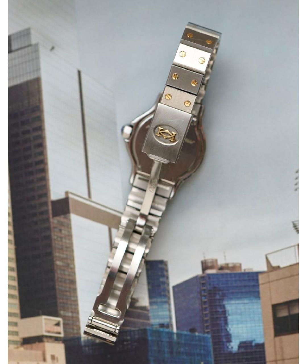 CARTIER Серебряные часы из желтого золота, фото 2