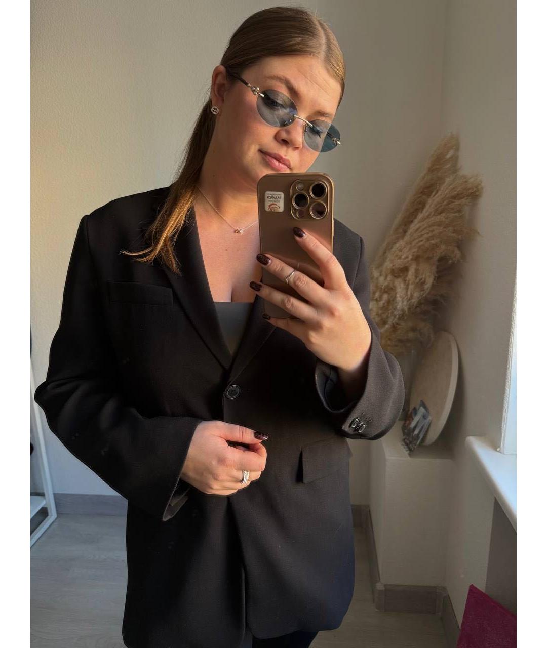 TIFFANY&CO Антрацитовые металлические солнцезащитные очки, фото 7