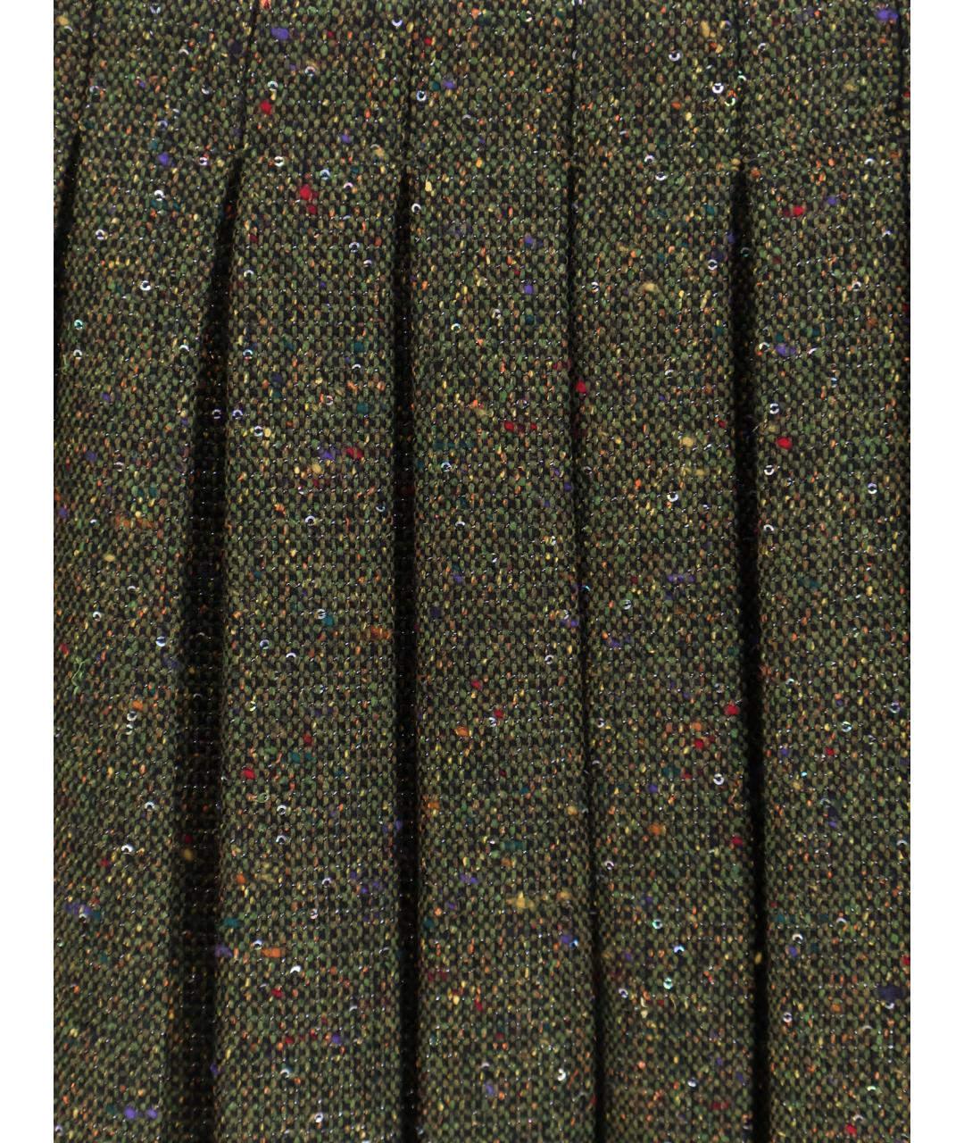 CHRISTIAN DIOR Мульти шелковая юбка мини, фото 3