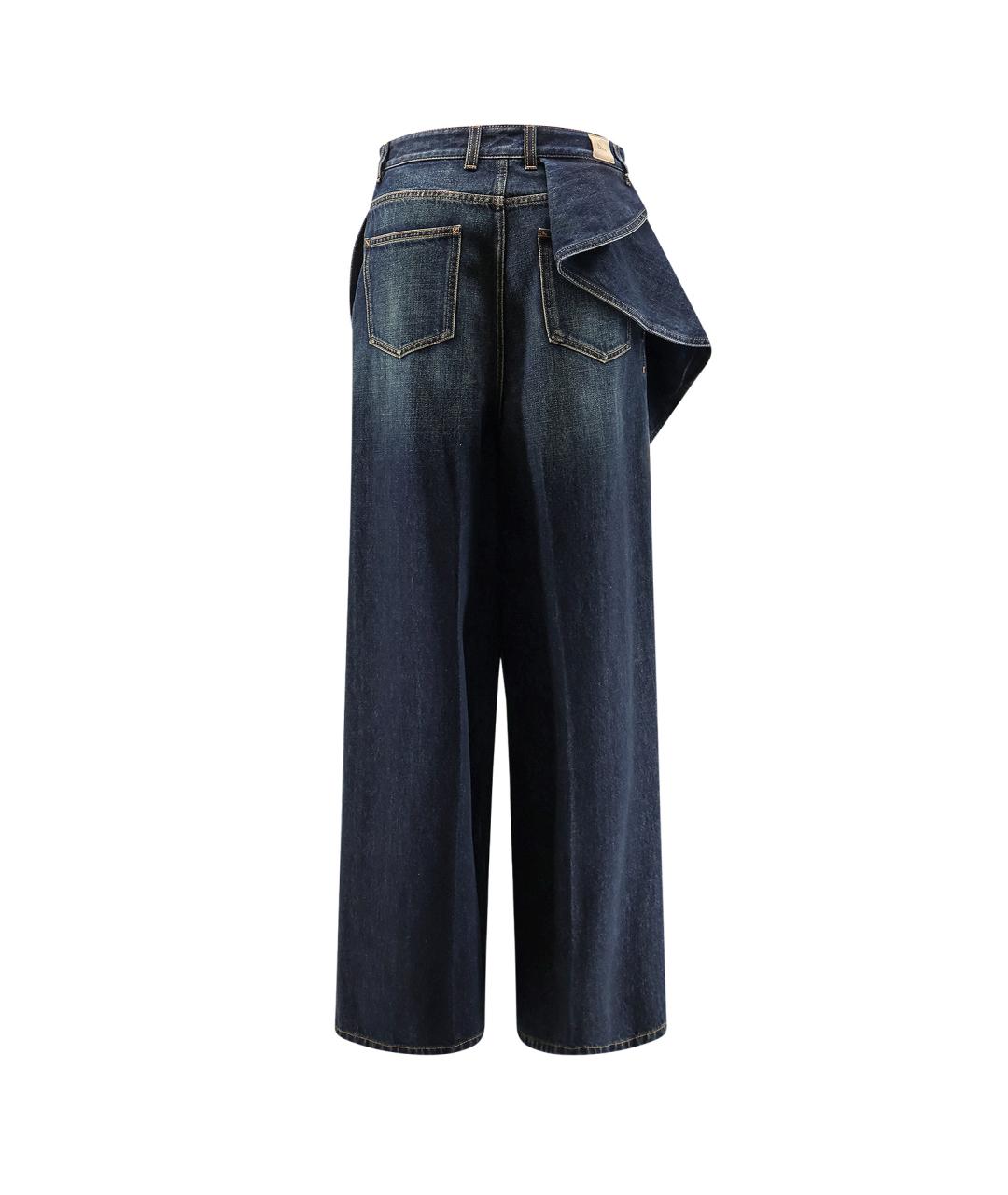 CHRISTIAN DIOR Синие хлопковые прямые джинсы, фото 2