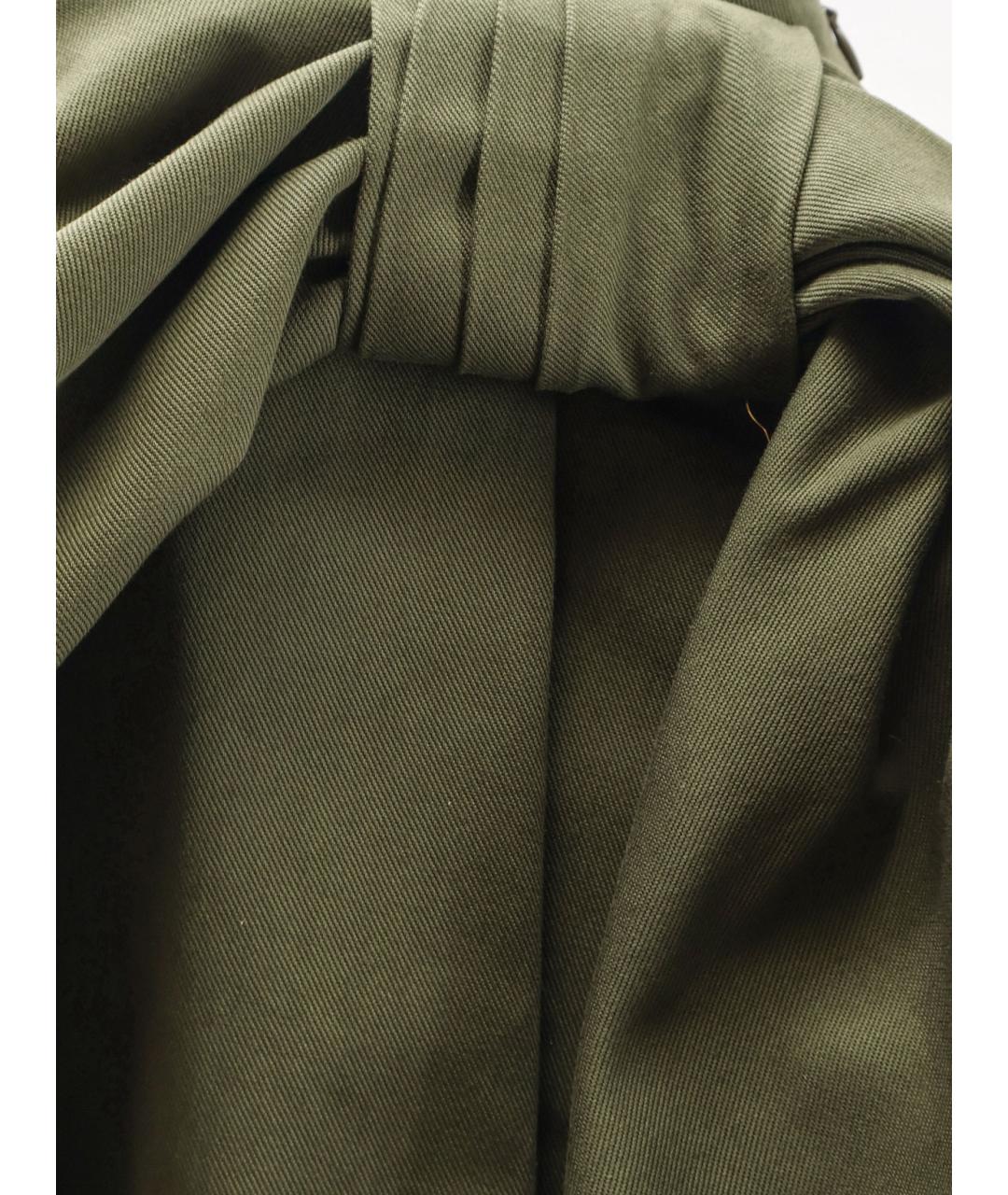 CHRISTIAN DIOR Зеленая хлопковая юбка мини, фото 3