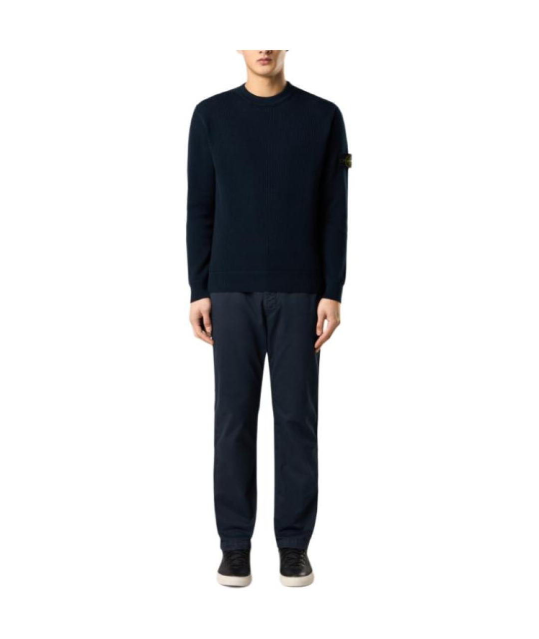 STONE ISLAND Синий джемпер / свитер, фото 3