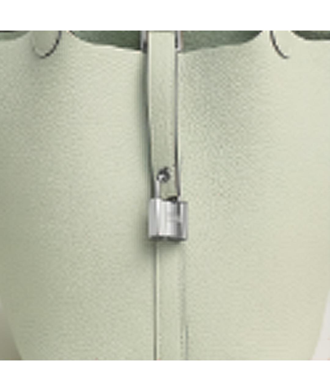 HERMES Салатовая кожаная сумка через плечо, фото 3