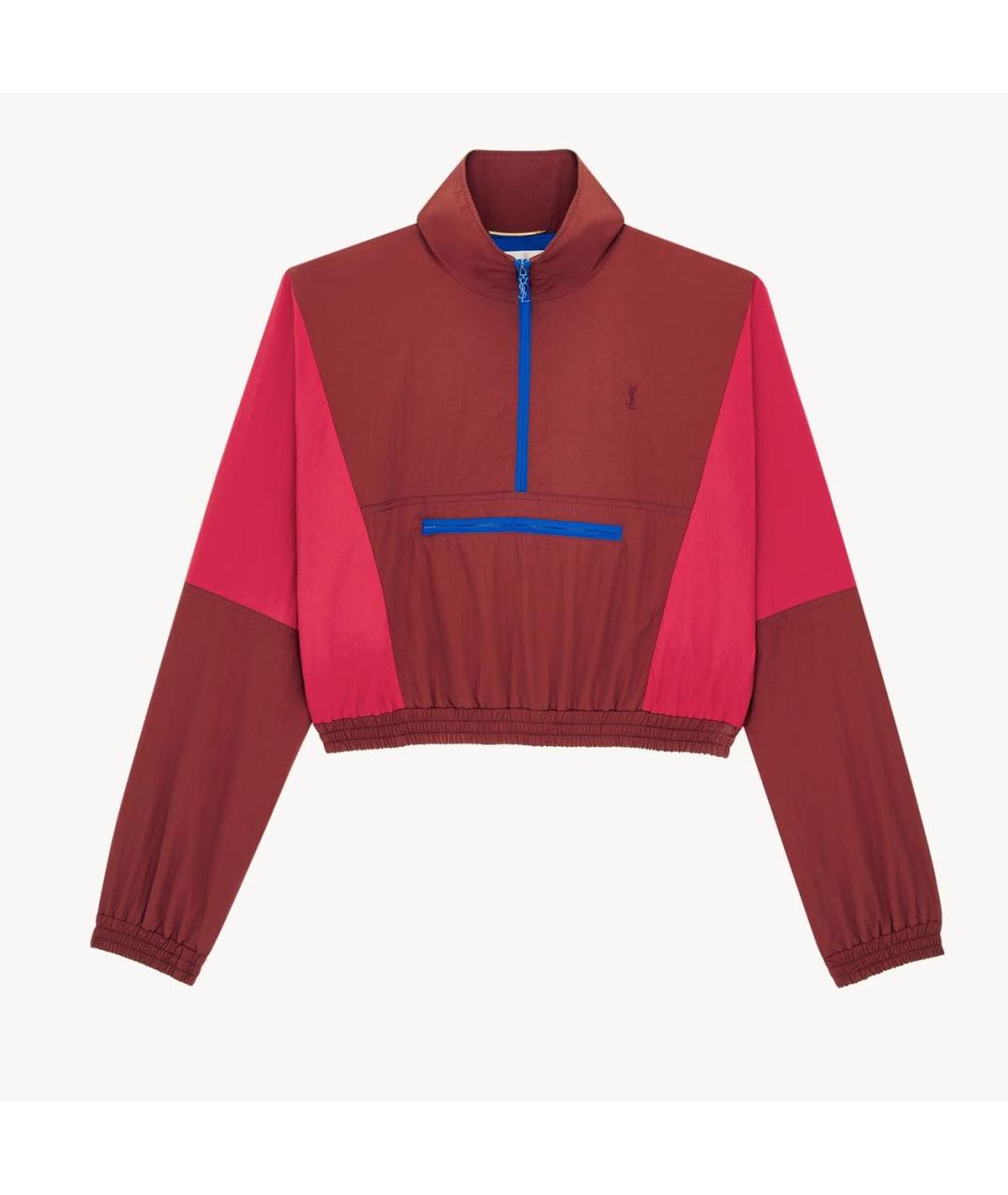 SAINT LAURENT Бордовая куртка, фото 4