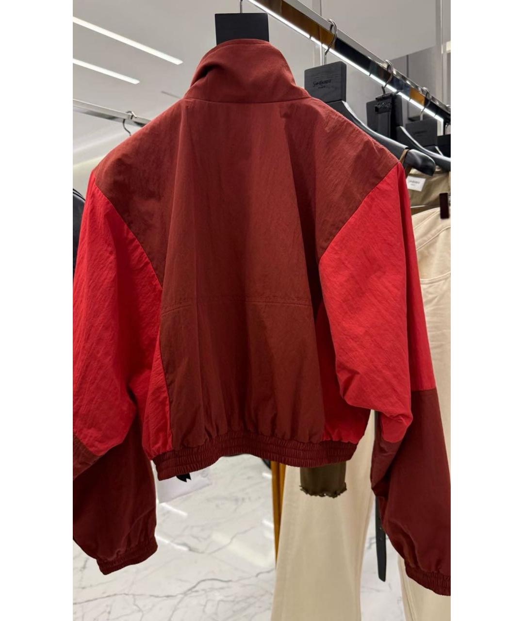 SAINT LAURENT Бордовая куртка, фото 3