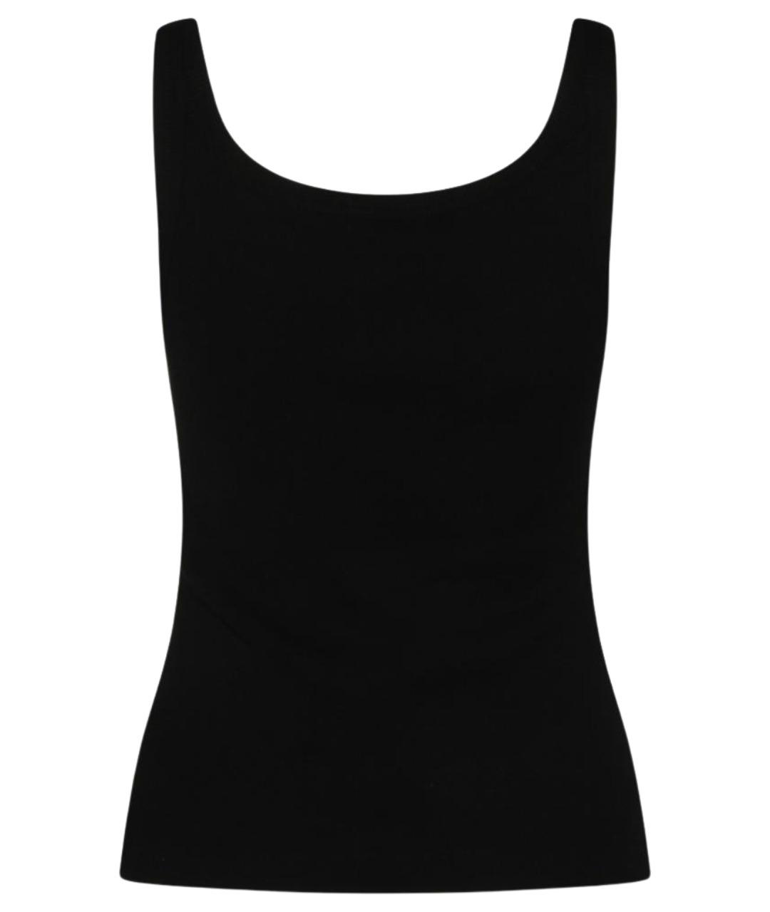 DOLCE&GABBANA Черная хлопковая майка, фото 2