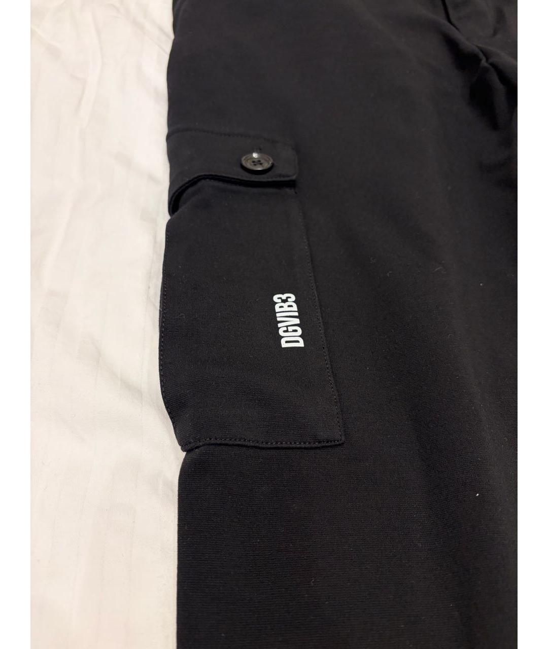 DOLCE&GABBANA Черные вискозные повседневные брюки, фото 5