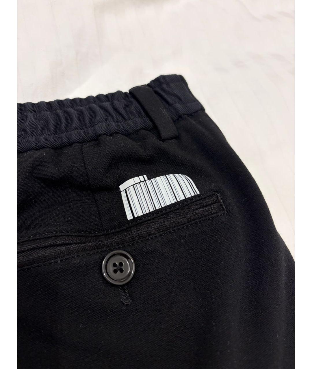 DOLCE&GABBANA Черные вискозные повседневные брюки, фото 7