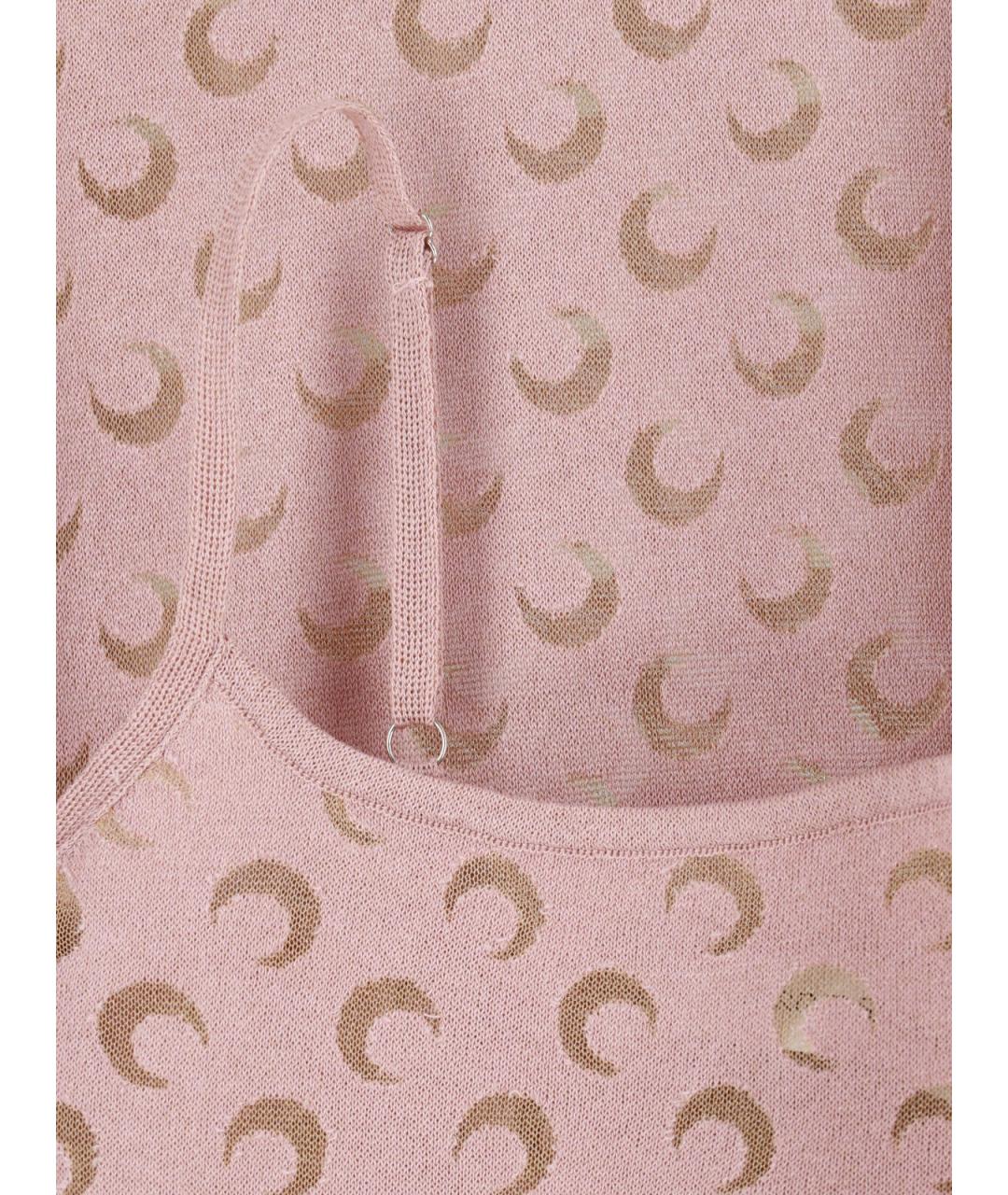 MARINE SERRE Розовое вискозное платье, фото 3