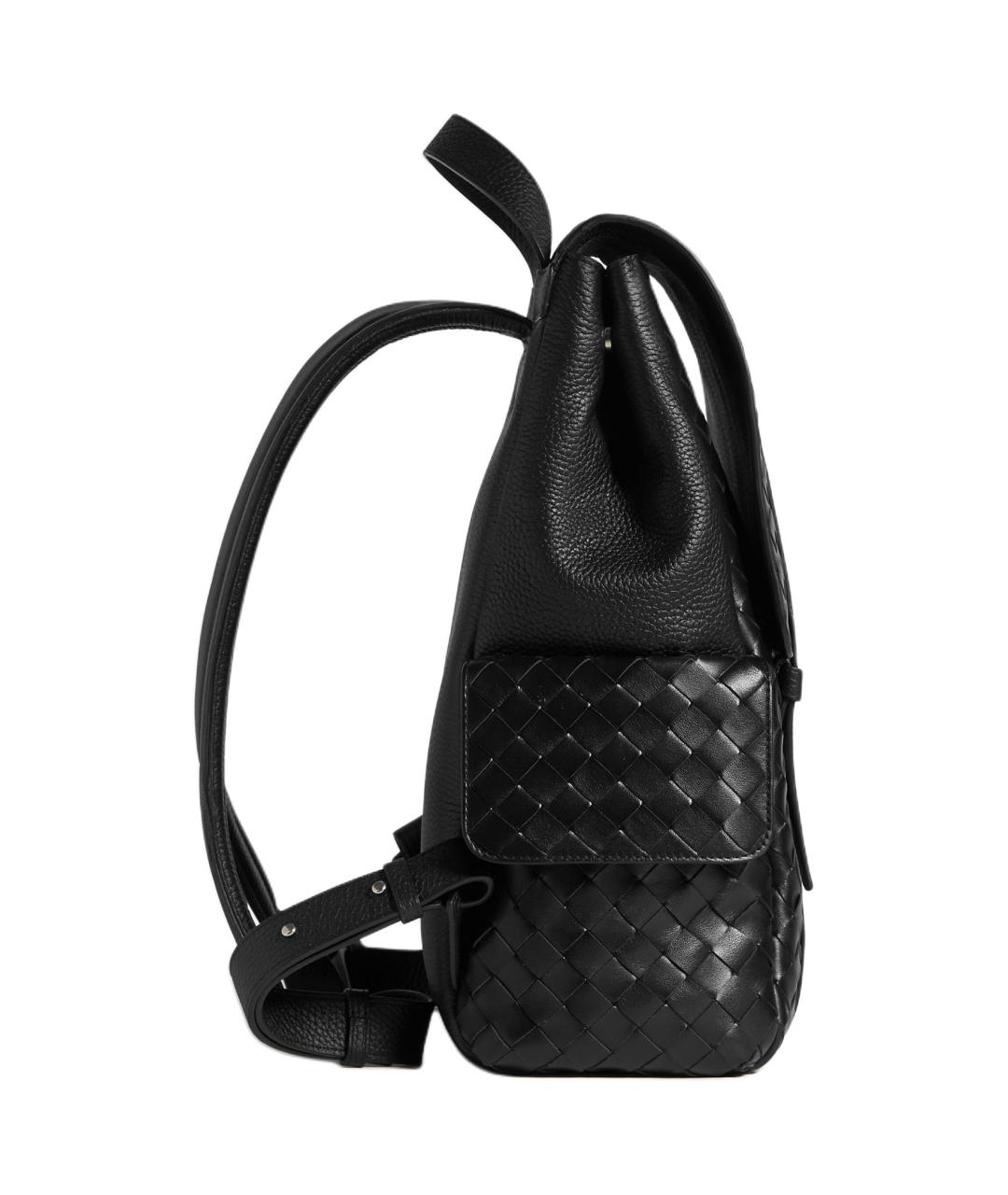BOTTEGA VENETA Черный кожаный рюкзак, фото 2