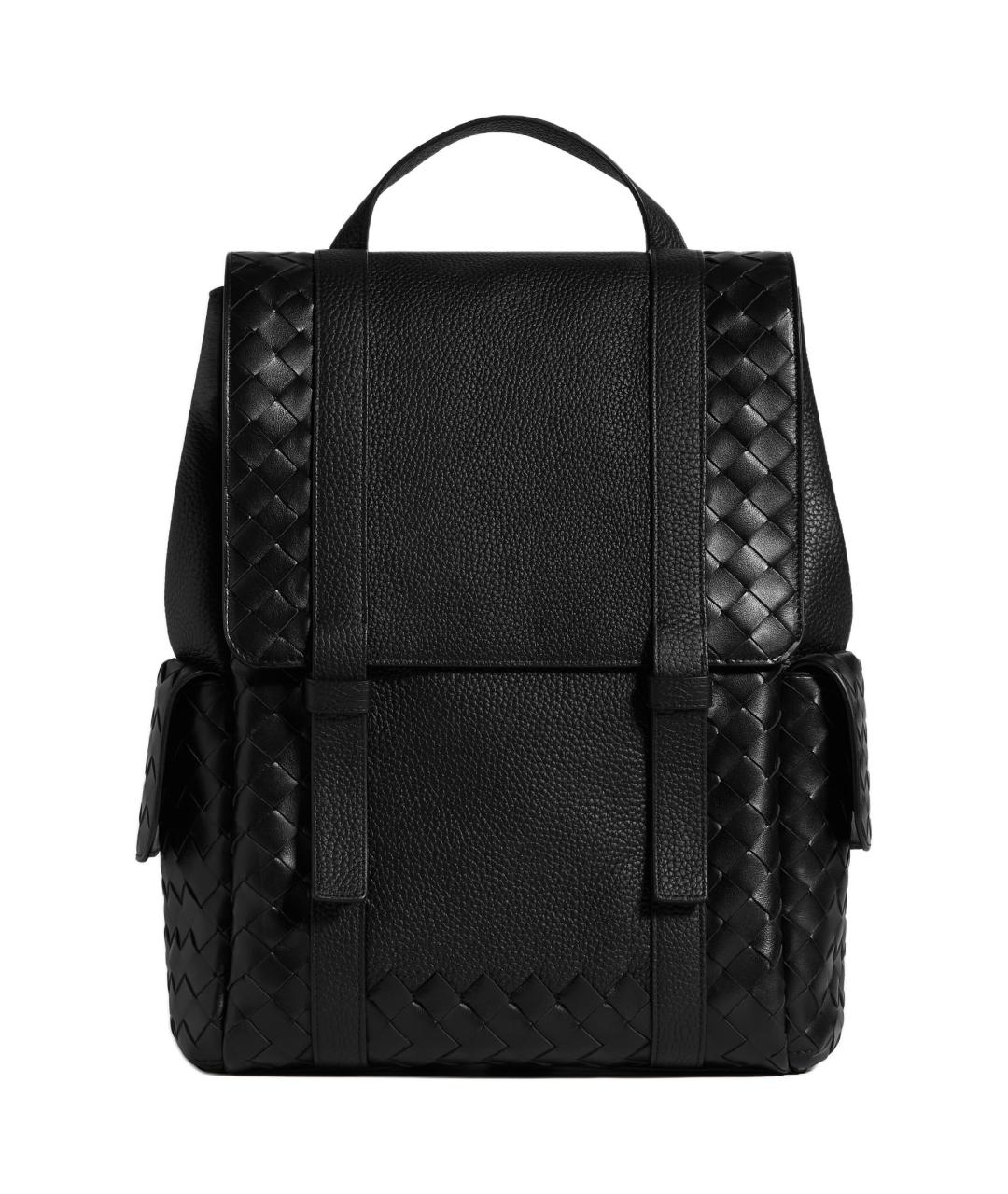 BOTTEGA VENETA Черный кожаный рюкзак, фото 1