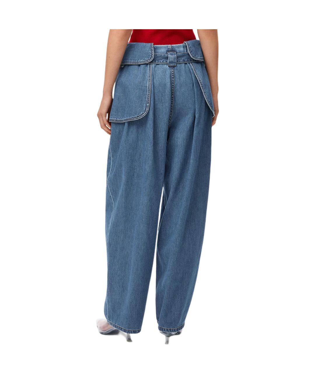LOEWE Синие прямые джинсы, фото 4