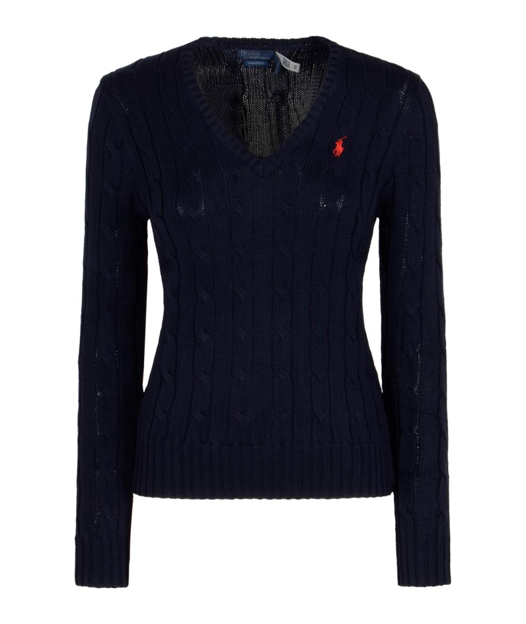 POLO RALPH LAUREN Синий хлопковый джемпер / свитер, фото 1