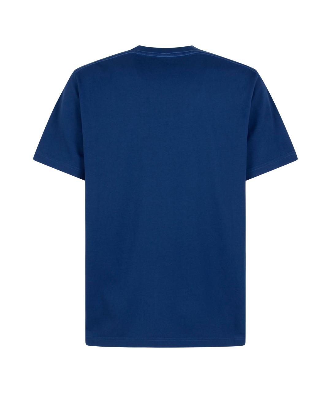 CANADA GOOSE Синяя хлопковая футболка, фото 2