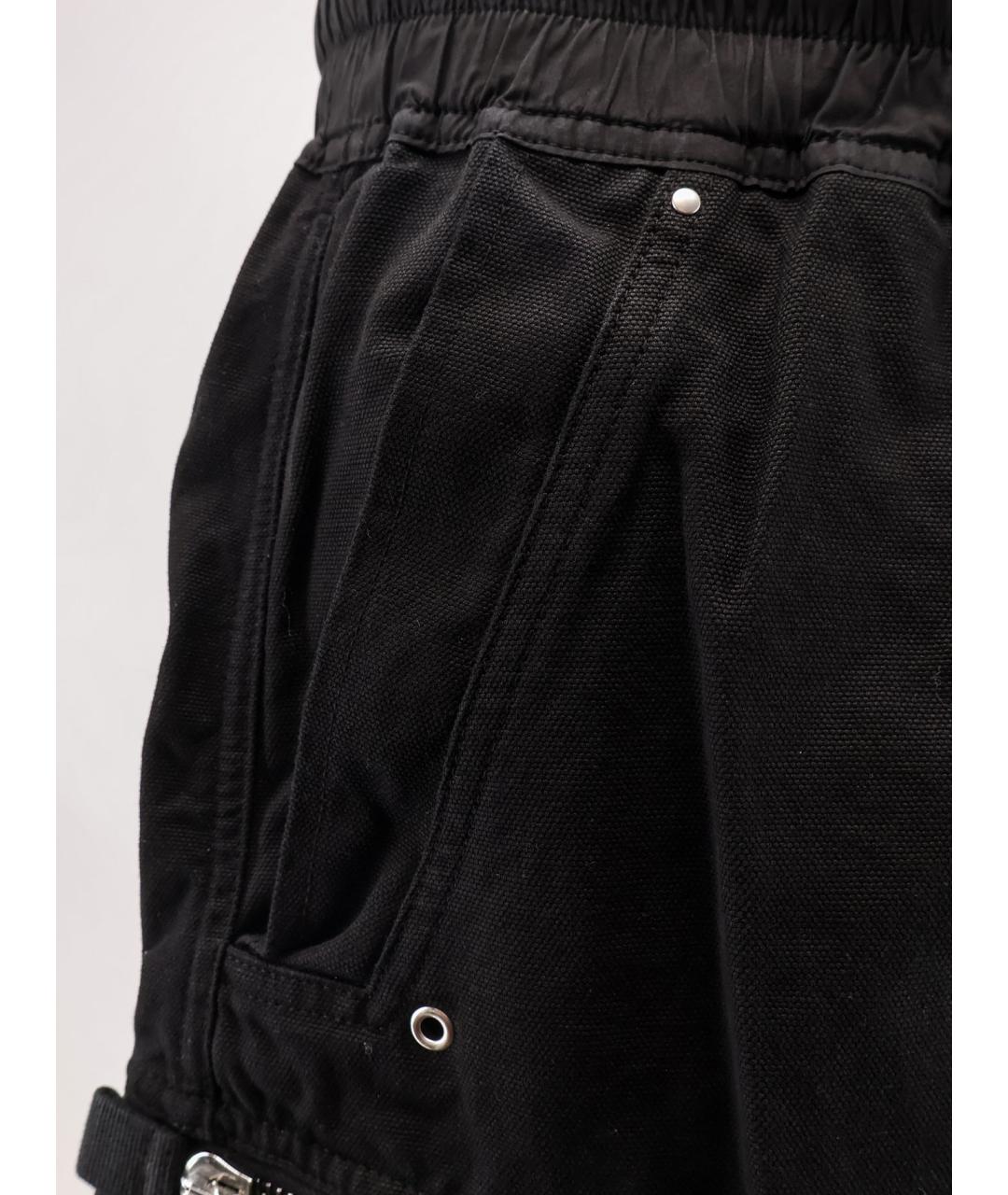 RICK OWENS DRKSHDW Черные хлопковые шорты, фото 3