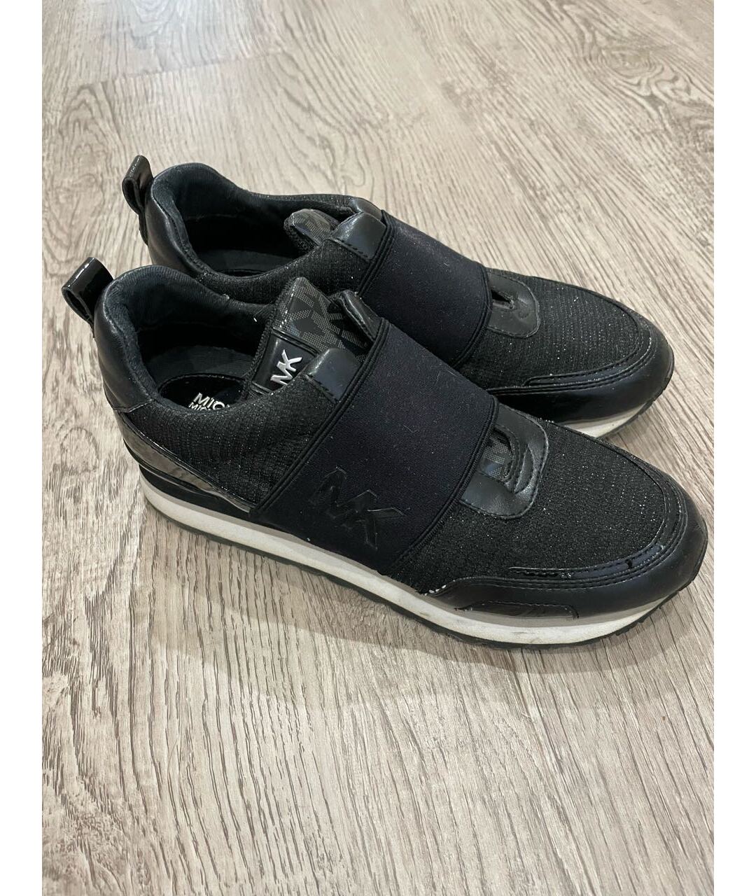 MICHAEL KORS Черные бархатные кроссовки, фото 5