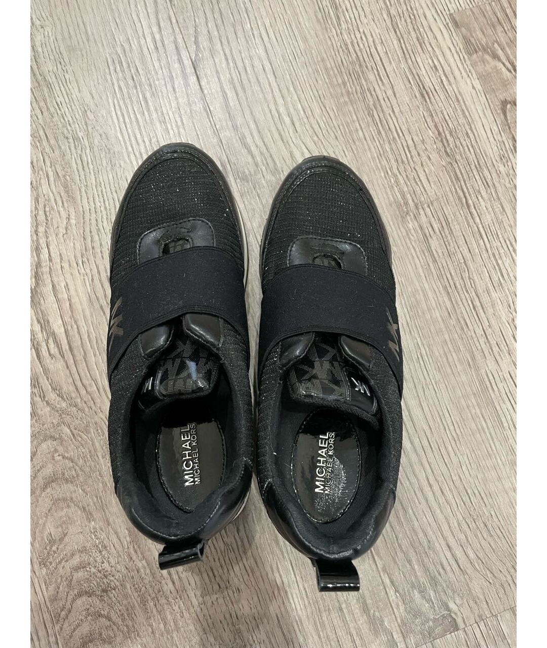 MICHAEL KORS Черные бархатные кроссовки, фото 3