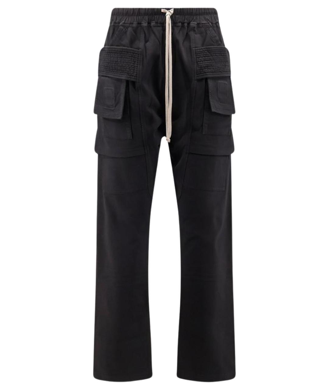 RICK OWENS DRKSHDW Черные хлопковые повседневные брюки, фото 1